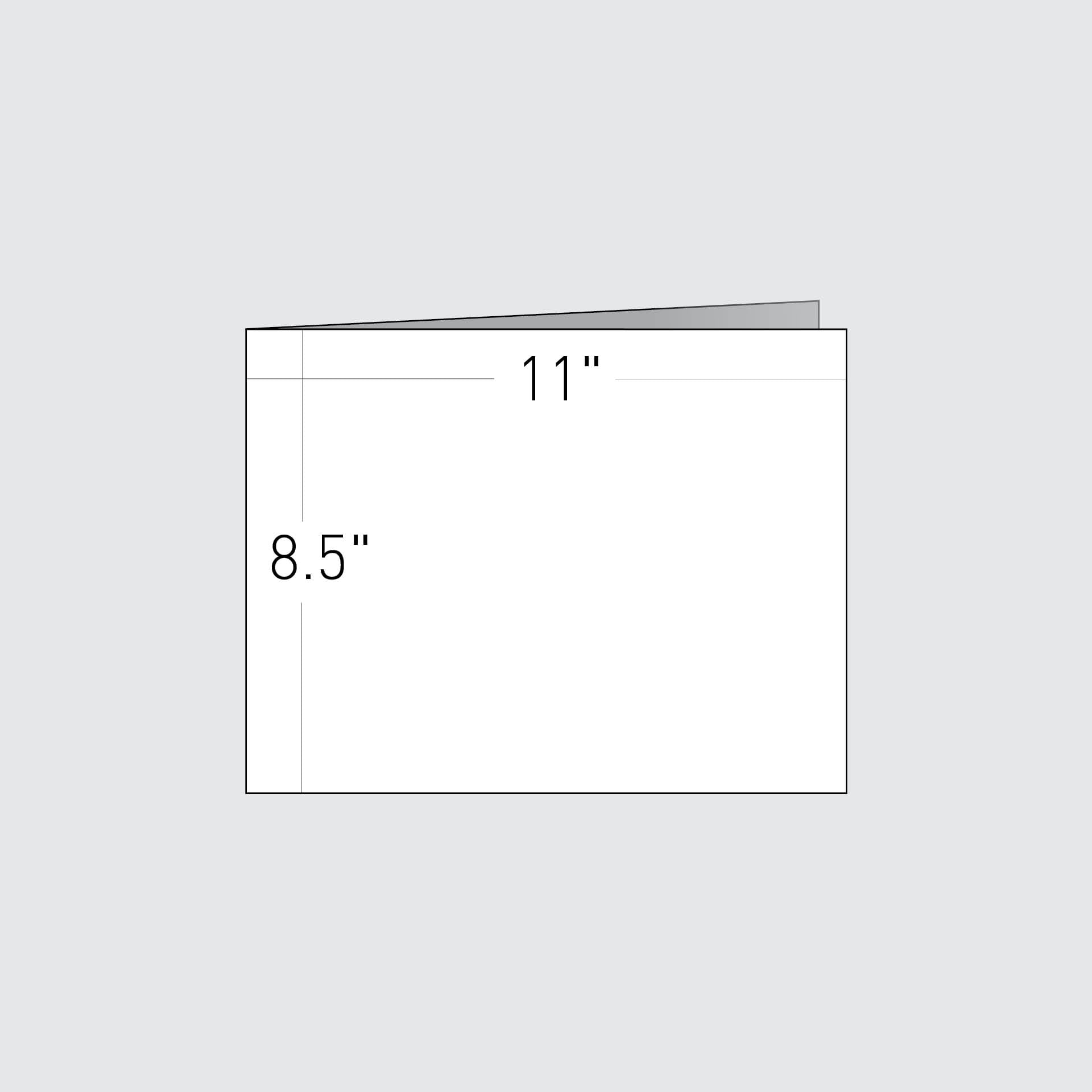 Landscape 11 by 8.5 book size